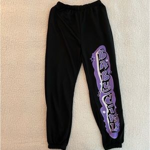 SHEIN Letter graphic elastic waist sweatpants